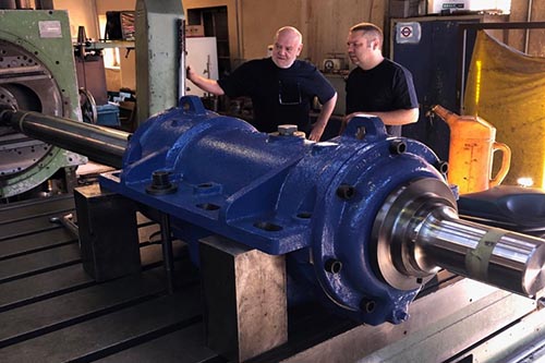 Large Refurbished Bearing Assembly Testing